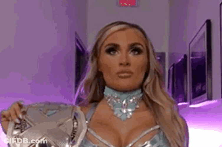 Tiffany Stratton Walking With Her Belt GIF