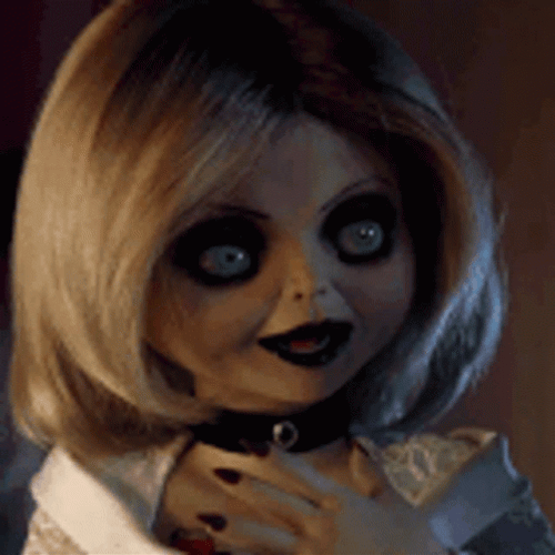 Tiffany Valentine Shock OMG GIF