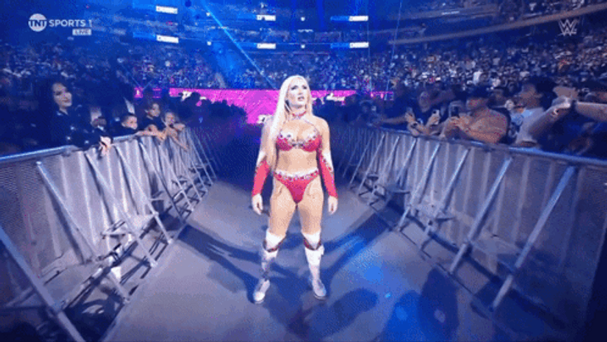 Tiffy Time Entering Battle Ring GIF