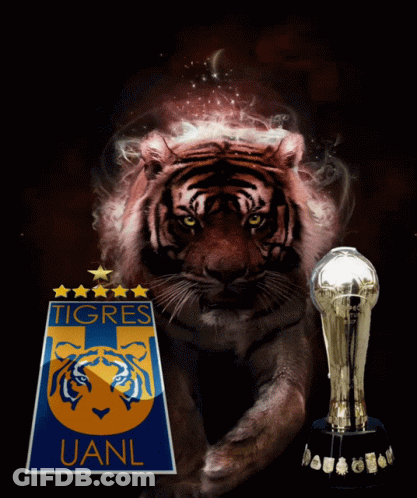 Tiger And UANL Logo GIF