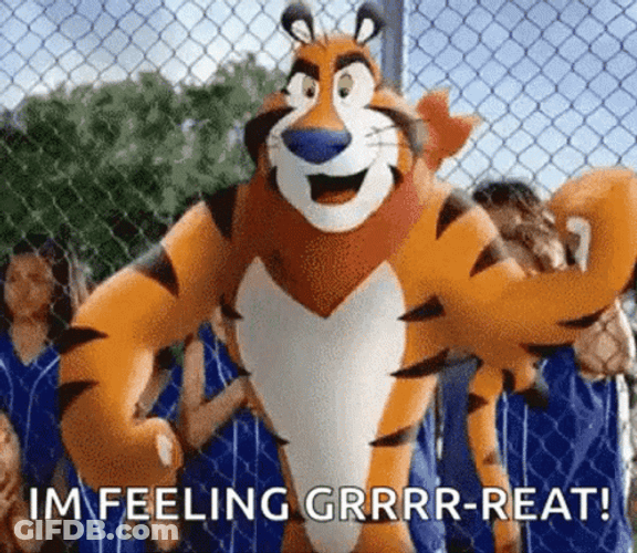Tiger Feeling Good GIF