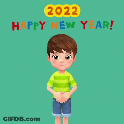 Tiger Kid Cute Happy New Year GIF