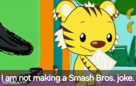 Tiger Saying I Am Not Making A Smash Bros. Joke GIF
