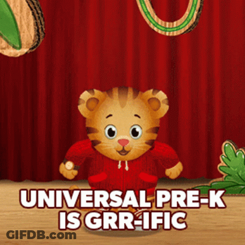 Tiger Saying Universal Pre-K Is Grrr-Ific GIF