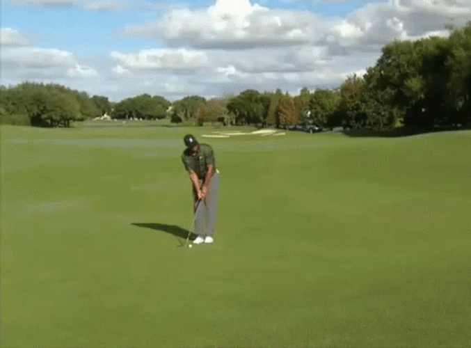 Tiger Woods Rare Bad Shot GIF