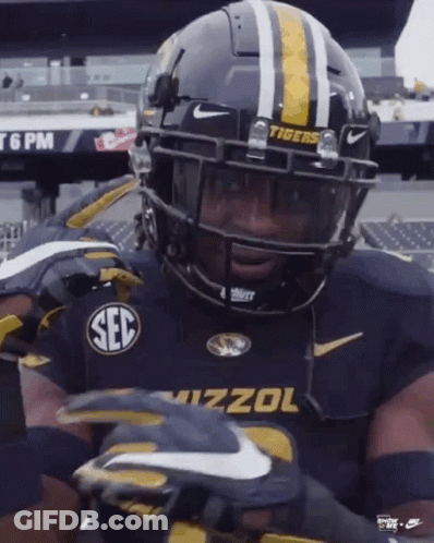Tigers Football Player Wearing Helmet GIF