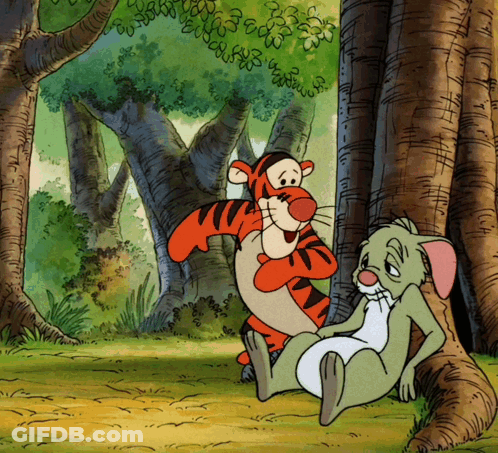 Tigger And Roo Are Sitting Under A Tree GIF