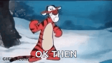 Tigger Dancing In Snow Saying Ok GIF