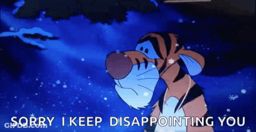 Tigger Disappointed In Snow GIF