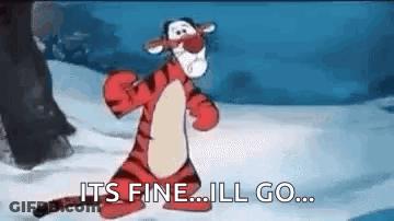 Tigger From Winnie The Pooh Is Dancing In The Snow . GIF
