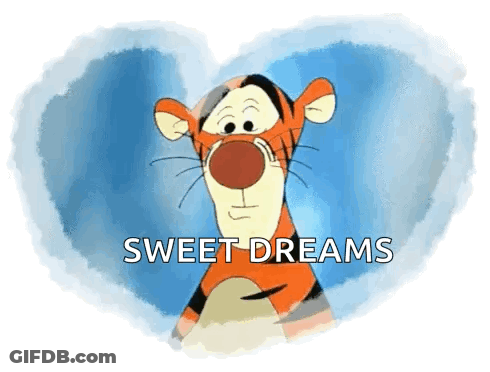 Tigger From Winnie The Pooh Is Standing In A Heart And Says Sweet Dreams . GIF