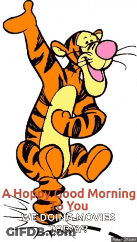 Tigger Giving Thumbs Up Happy Good Morning GIF