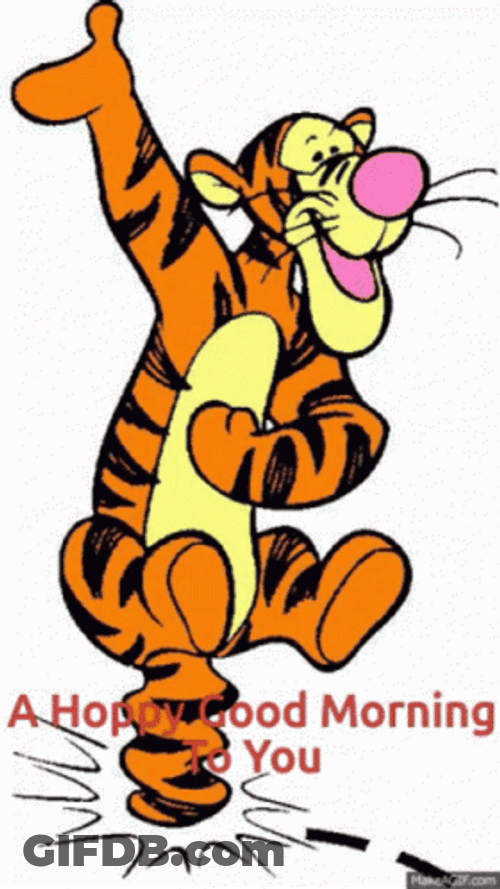 Tigger Happy Good Morning GIF