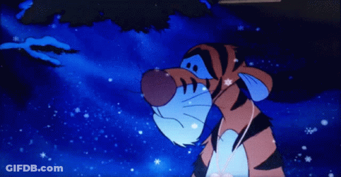 Tigger Looking Up At Sky GIF