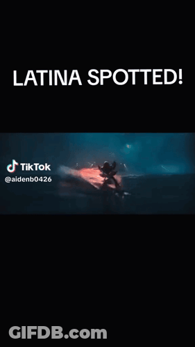 TikTok Screenshot Says Latina Spotted GIF