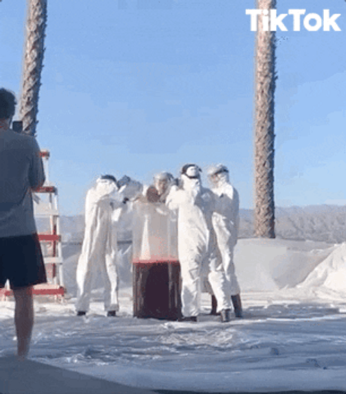 Tiktok Snow Experiment GIF