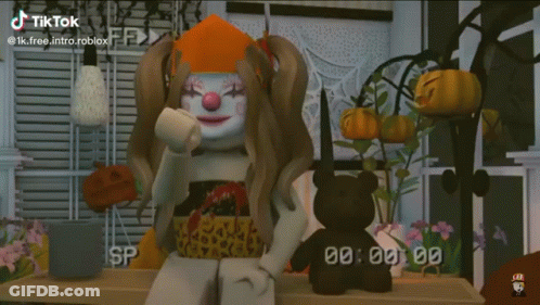 TikTok Video Of Clown Playing GIF