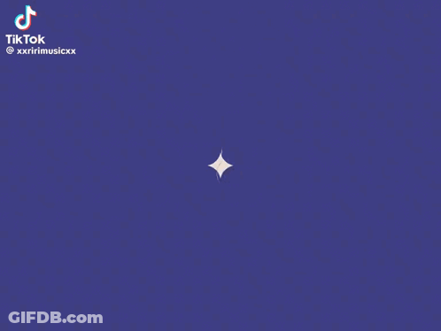TikTok Video With Blue Background And White Square GIF