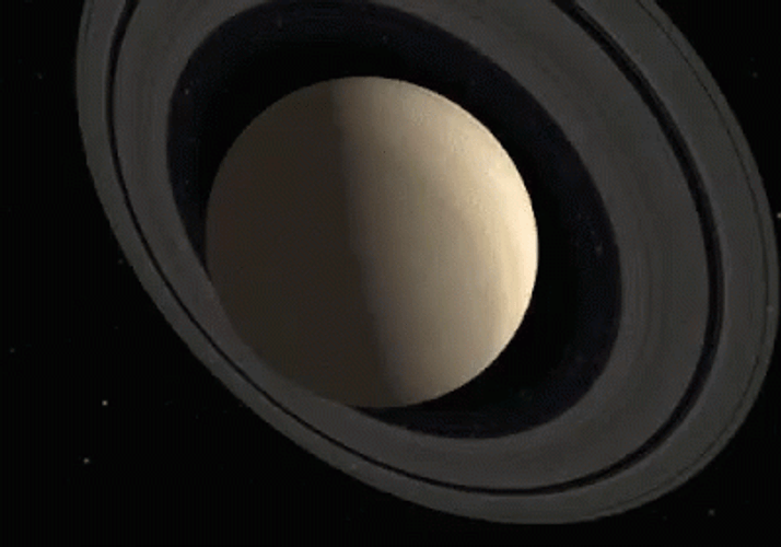 Tilting Of Saturn Animation GIF