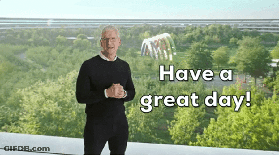Tim Apple Have A Great Day GIF