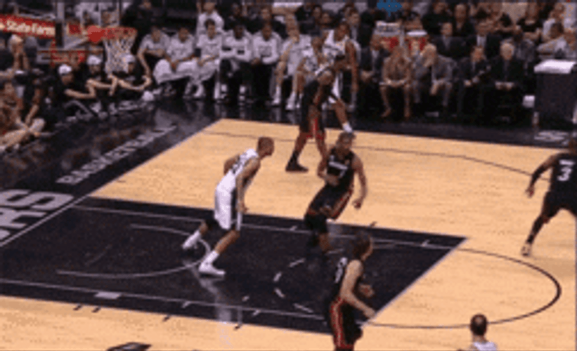 Tim Duncan Chris Bosh Flop GIF
