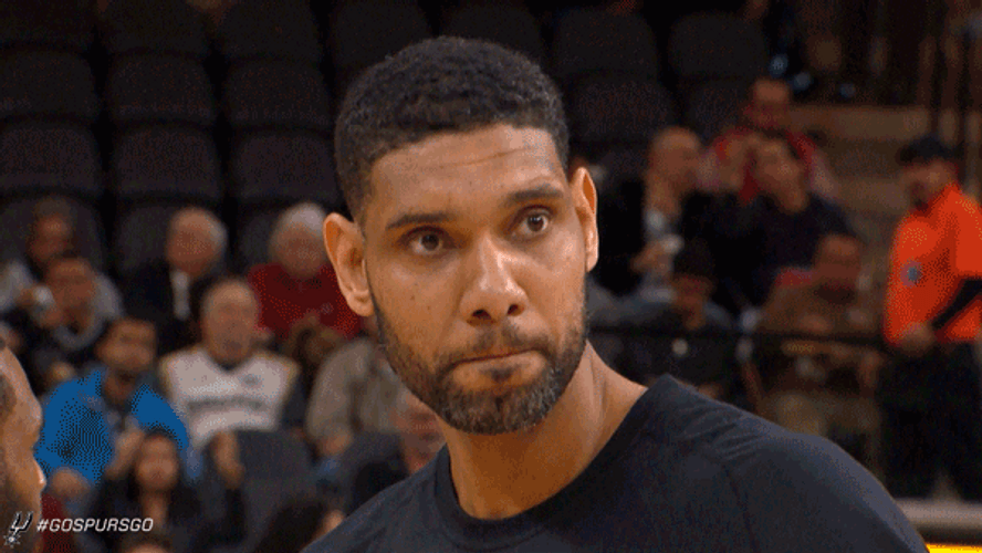 Tim Duncan NBA Spurs Smile GIF