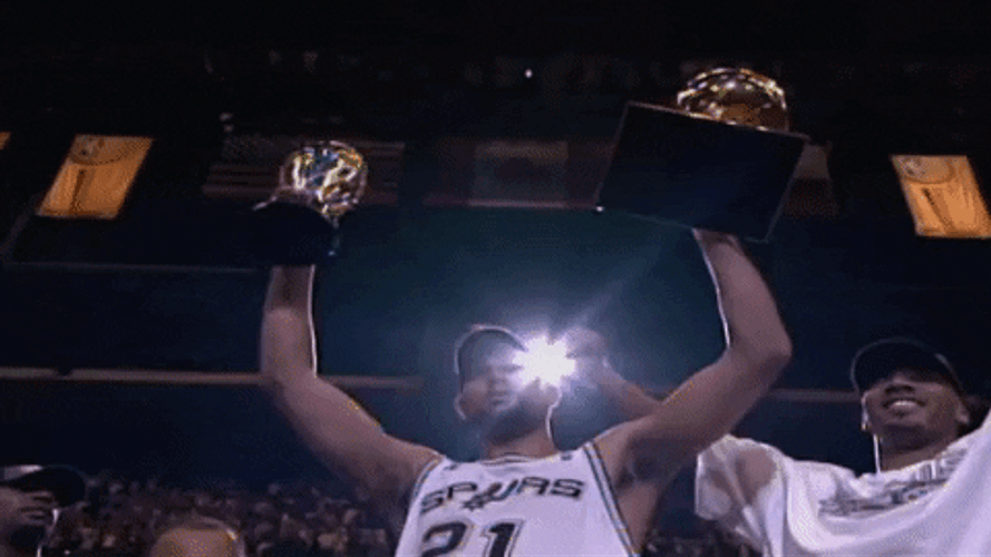 Tim Duncan Spurs NBA Victory GIF