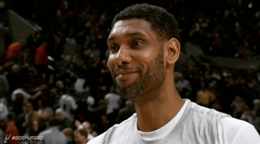 Tim Duncan Spurs Yes Nod GIF