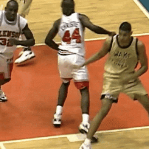 Tim Duncan Wake Forest Shoot GIF