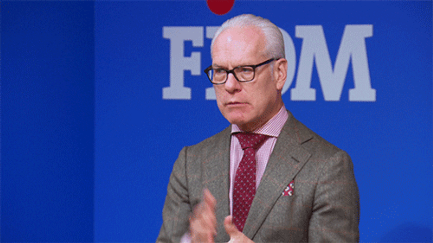 Tim Gunn Blowing Kiss Bye Bye GIF