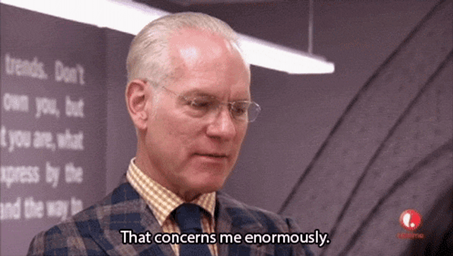Tim Gunn Stressed Out Concern GIF