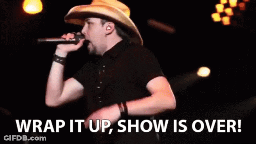 Tim McGraw Wrap It Up Show Is Over GIF