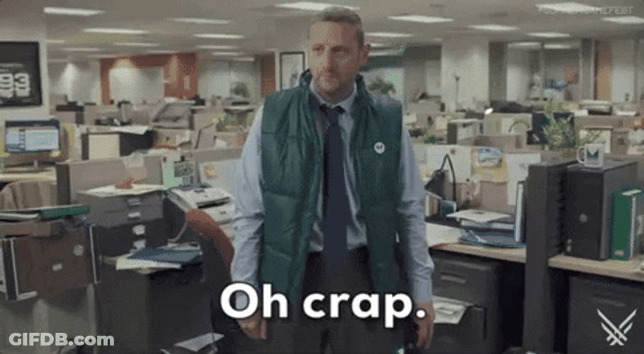 Tim Robinson Dumbfounded Cursing GIF