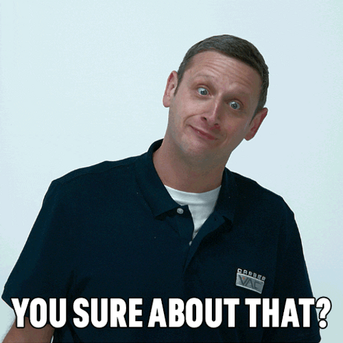 Tim Robinson Head Tilt Doubtful GIF