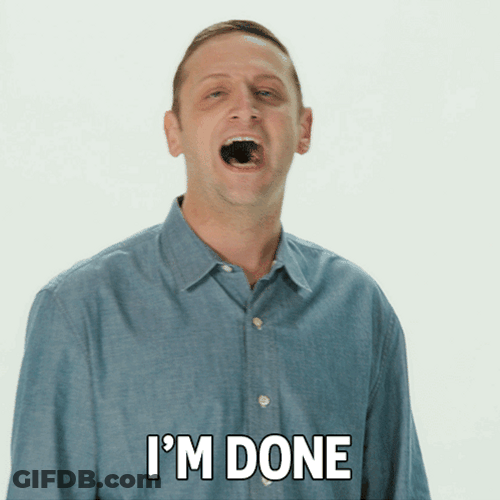 Tim Robinson Pointing All Done GIF