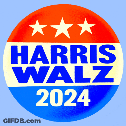Tim Walz And Harris Shiny Pin GIF