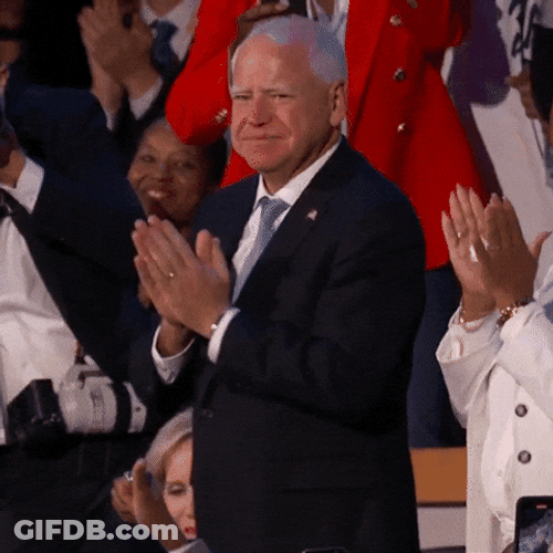 Tim Walz Bow Down GIF