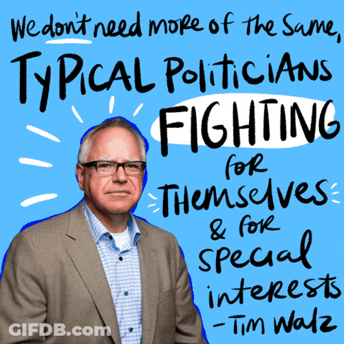 Tim Walz Inspirational Message GIF