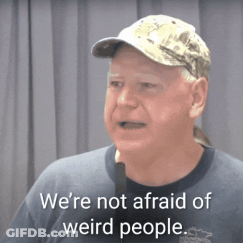 Tim Walz Not Afraid Of People GIF