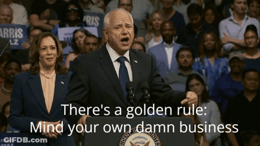 Tim Walz Speech With Harris GIF