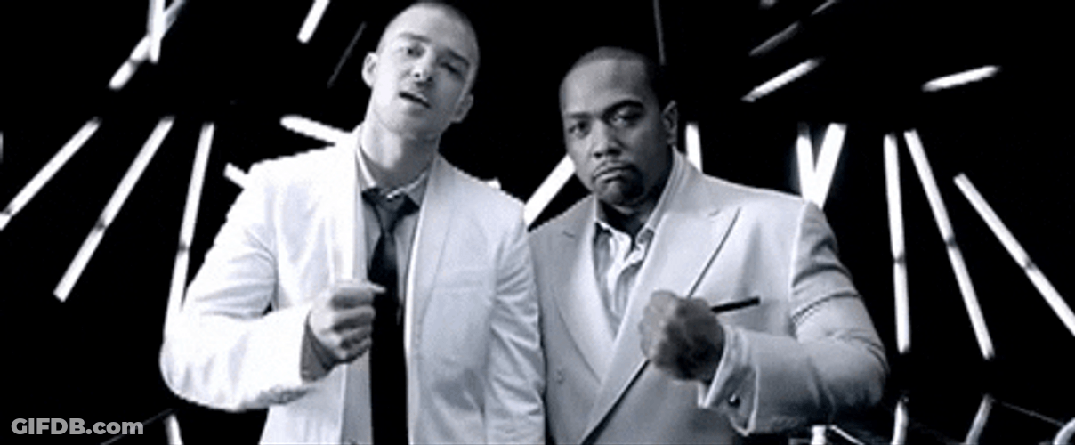 Timbaland And Justin Timberlake Carry Out GIF