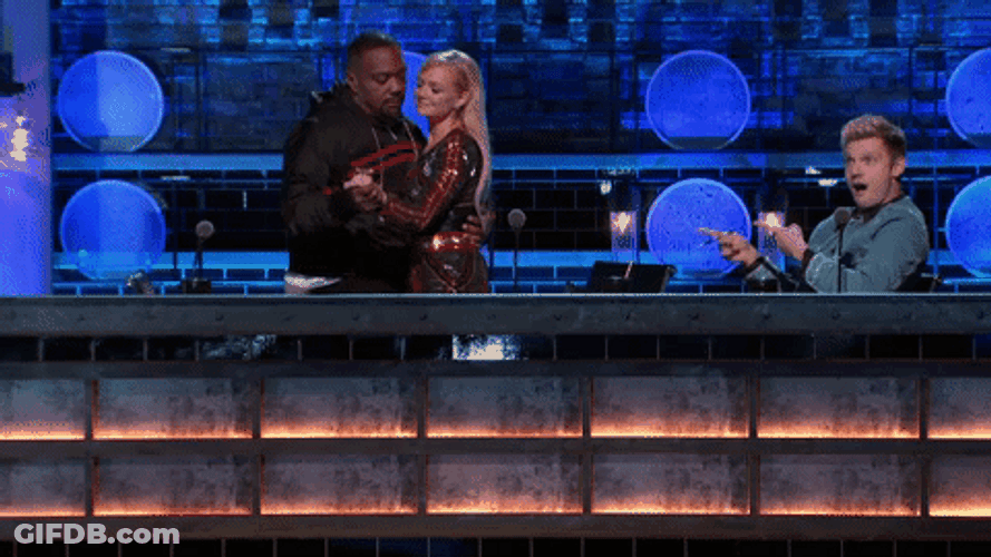 Timbaland Dancing With Emma Bunton Boy Band GIF