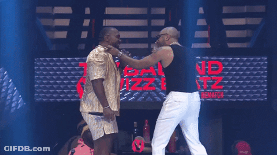 Timbaland Facing Swizz Beats GIF