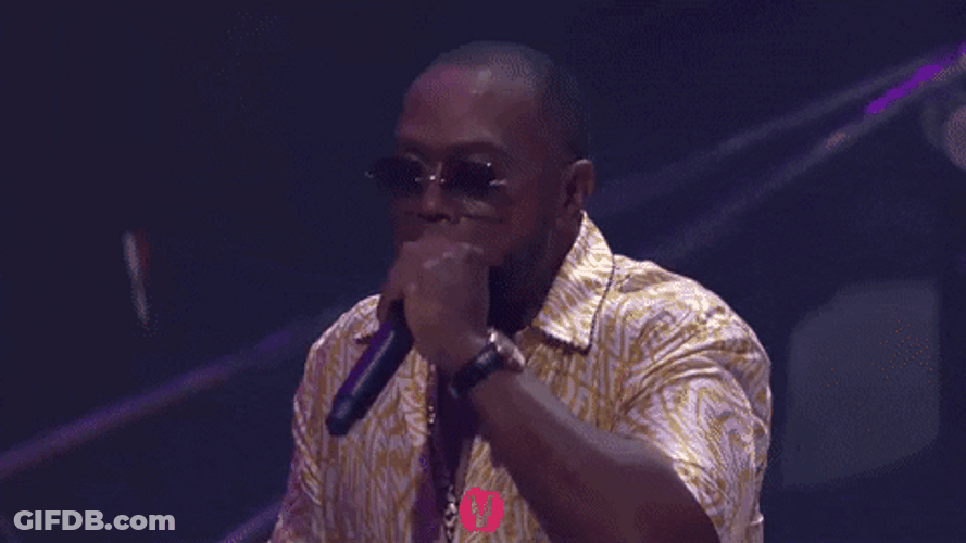Timbaland Letting The Audience Sing GIF