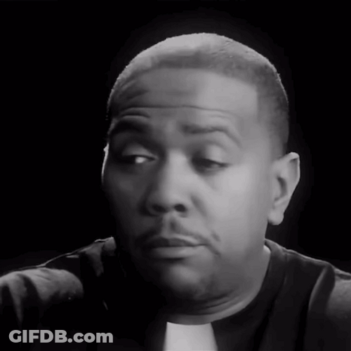 Timbaland Looking To His Sides GIF