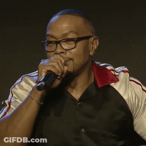 Timbaland Smiling While Nodding GIF