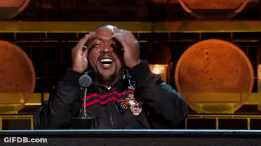 Timbaland Touching His Head GIF