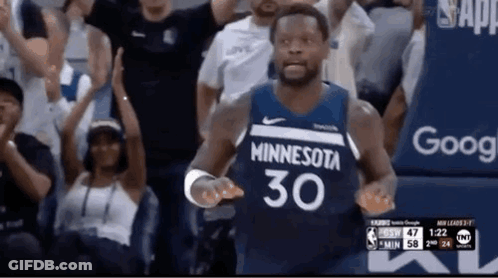 Timberwolves Player Giving High Five GIF