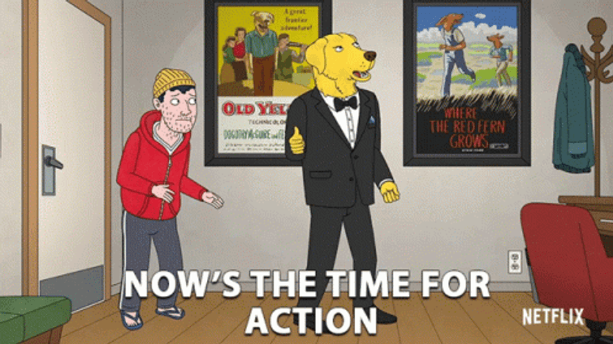 Time For Action Todd Chavez Bojack Horseman GIF