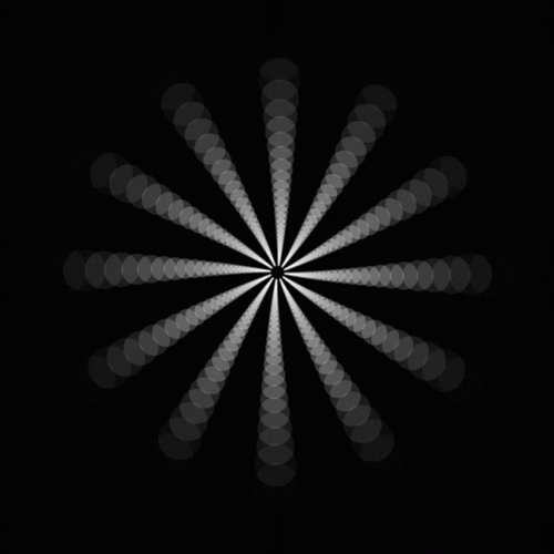 Time Is A Flat Circle Cartoon Light Burst GIF